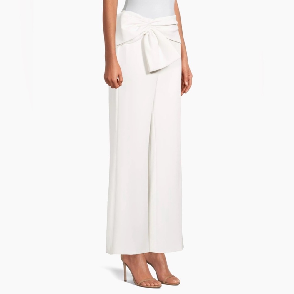 Sachin & Babi Ivory Whitley Flare Leg With Waist Large Bow Detail Pants -Reemoly - Picture 5 of 16